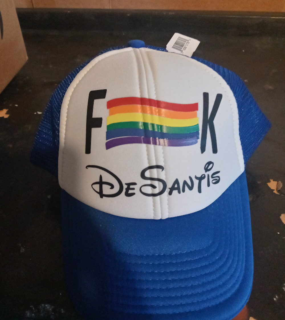 FK DeSantis pride hat
