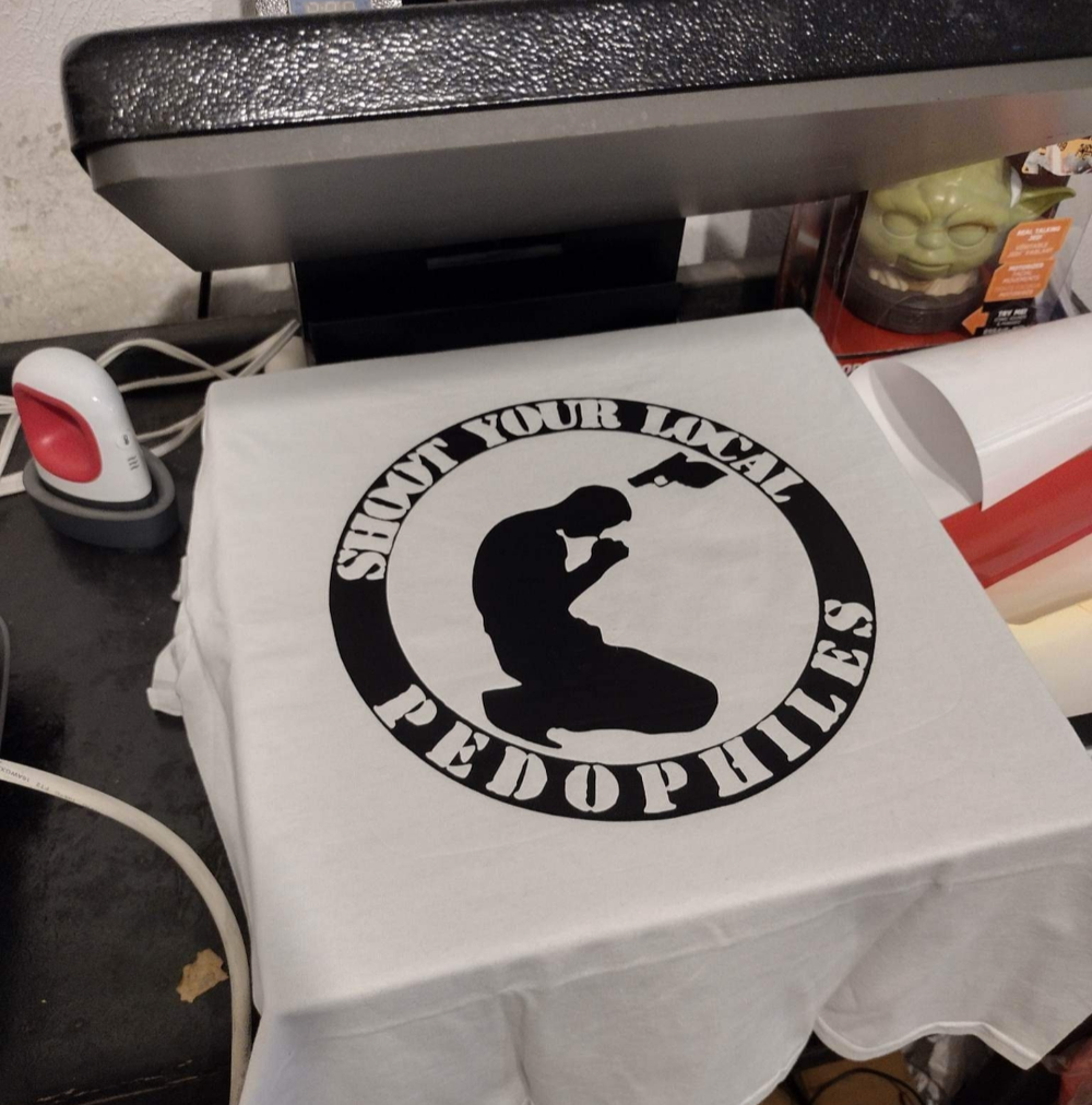 Shoot your local pedophiles shirt