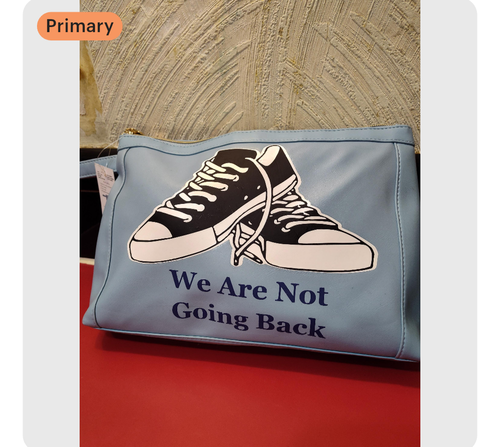 We Are Not Going Back Makeup bag