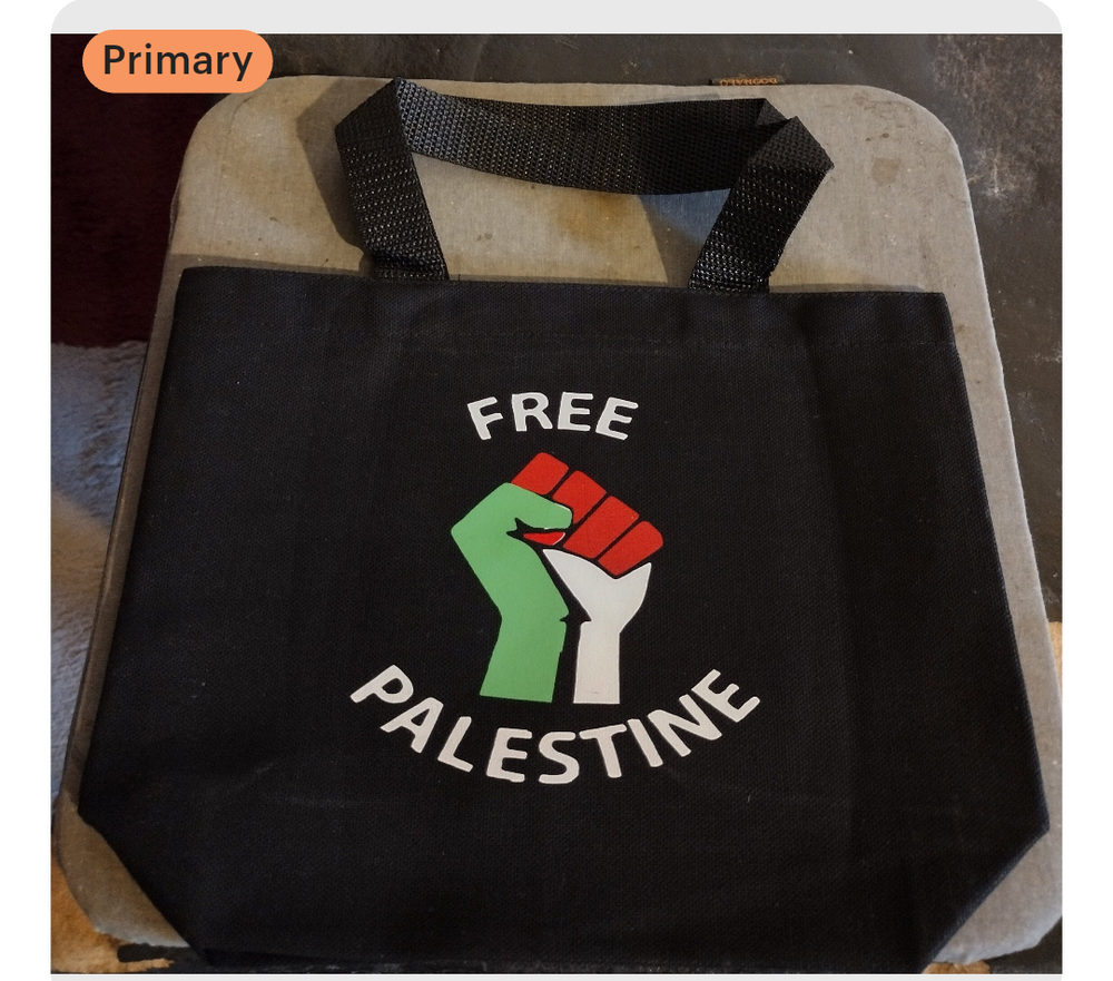 Free Palestine tote bag 