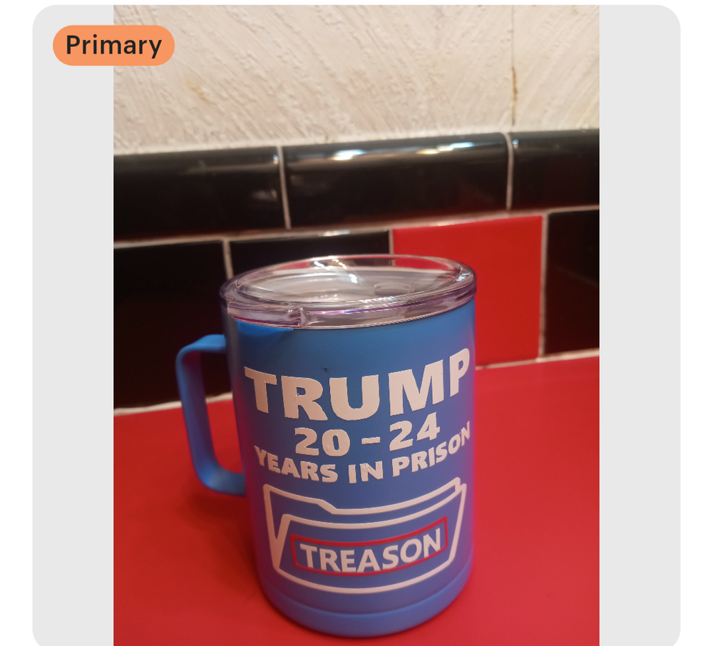 Trump 20-24 years in prison treason insulated mug