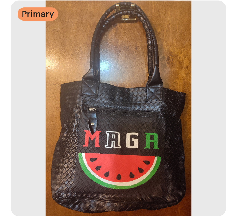 Mothers Against Genocidal Actions purse