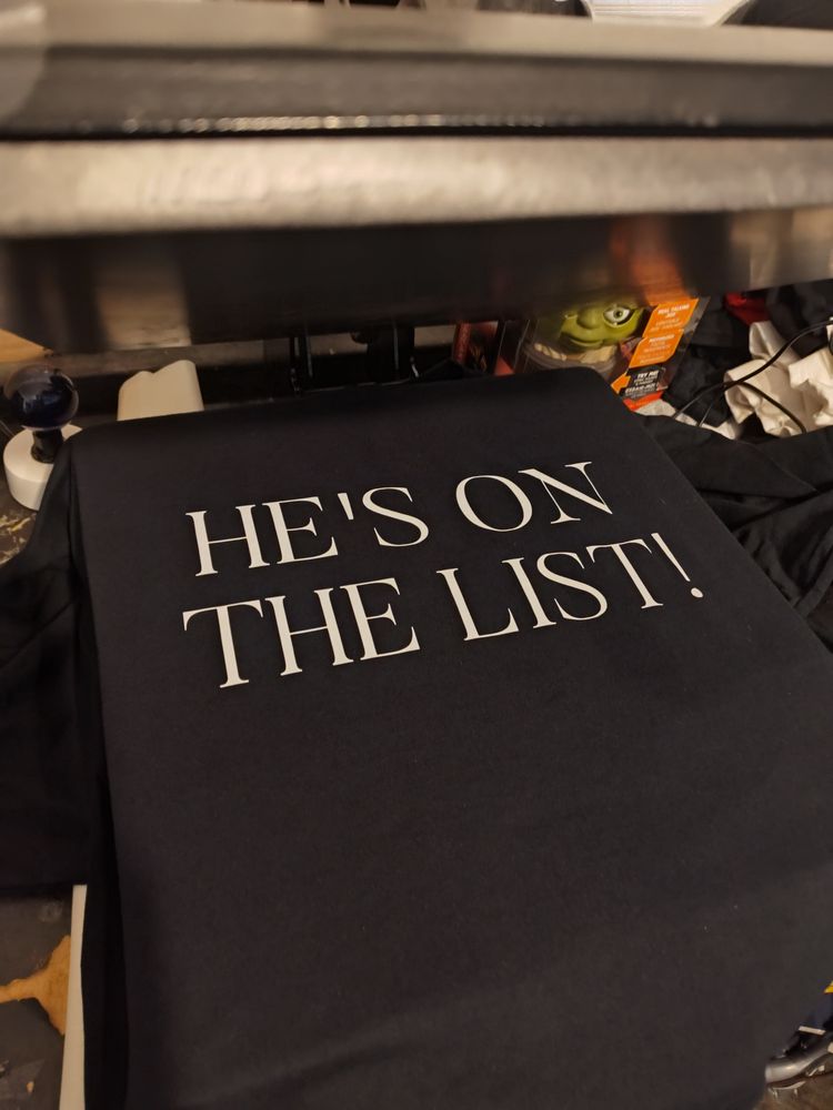 He's on the list shirt