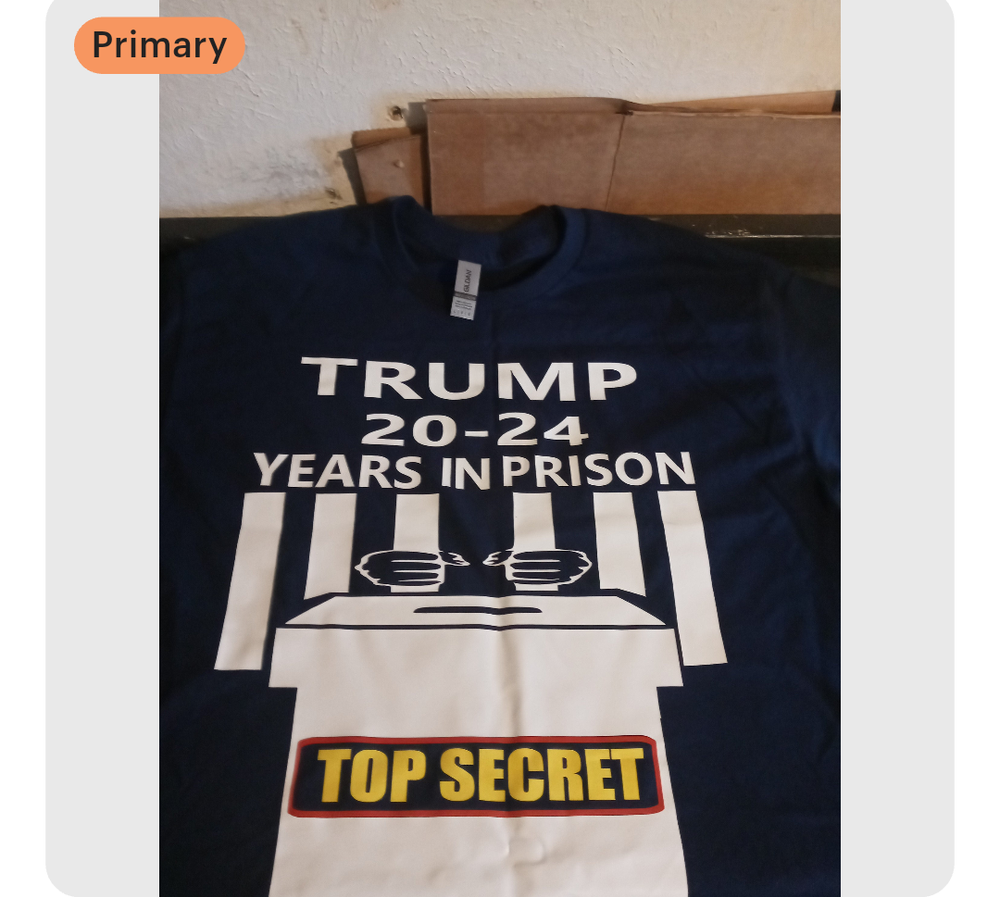 Trump 20-24 years in prison top secret shirt
