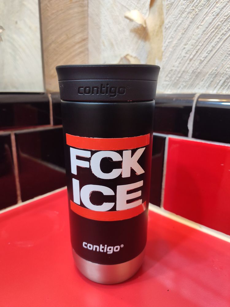 FCK ICE 16oz insulated tumbler 