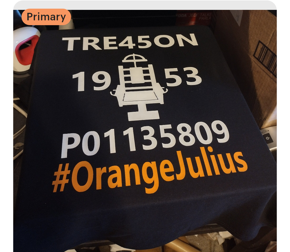 Tre45on 1953 orange Julius shirt