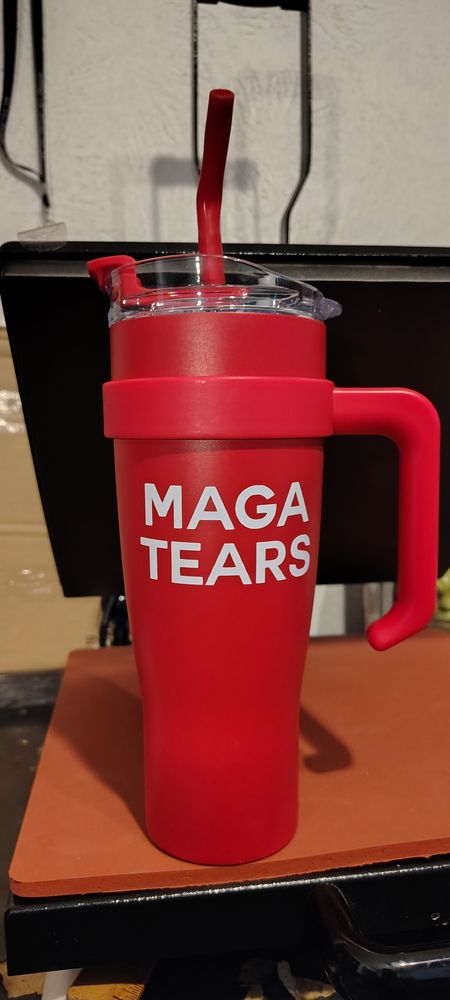 40oz MAGA tears tumbler 