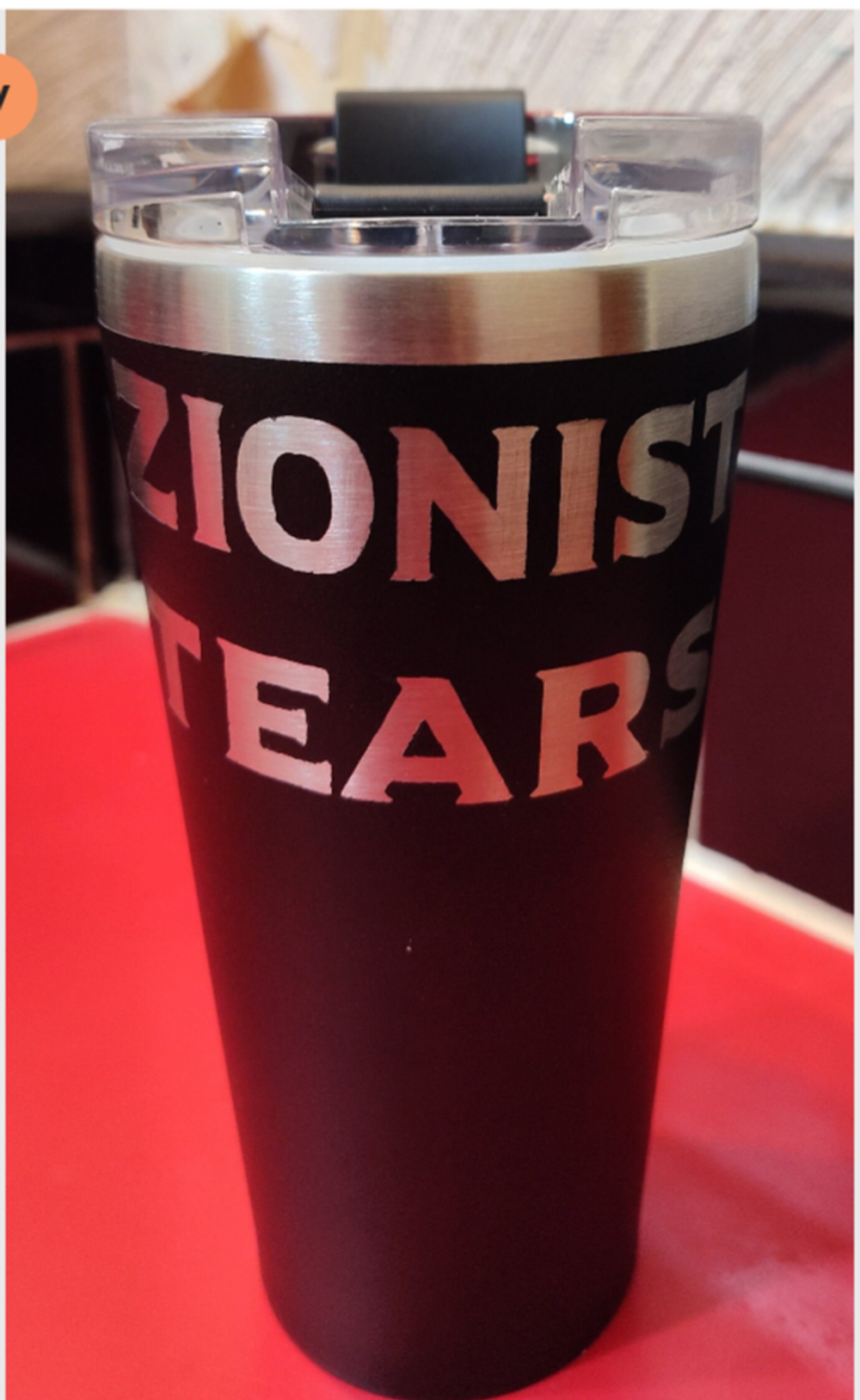 20oz Zionist tears insulated tumbler 