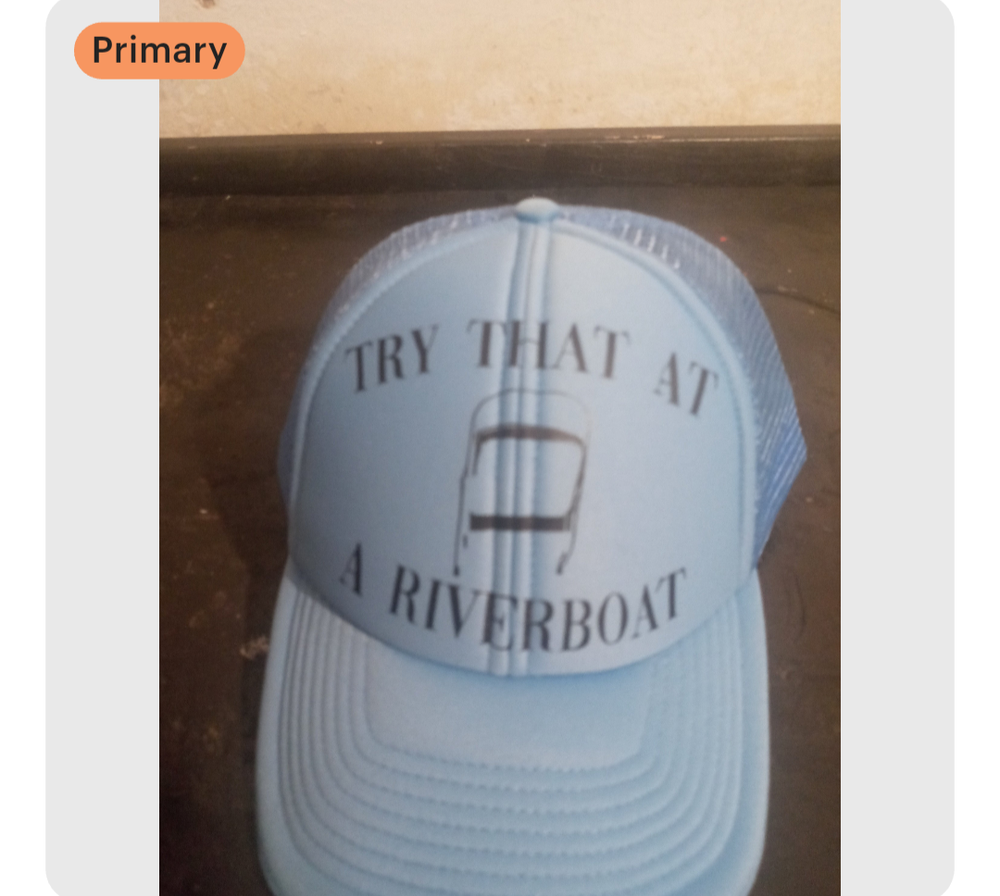 Try that at a riverboat hat (light blue)