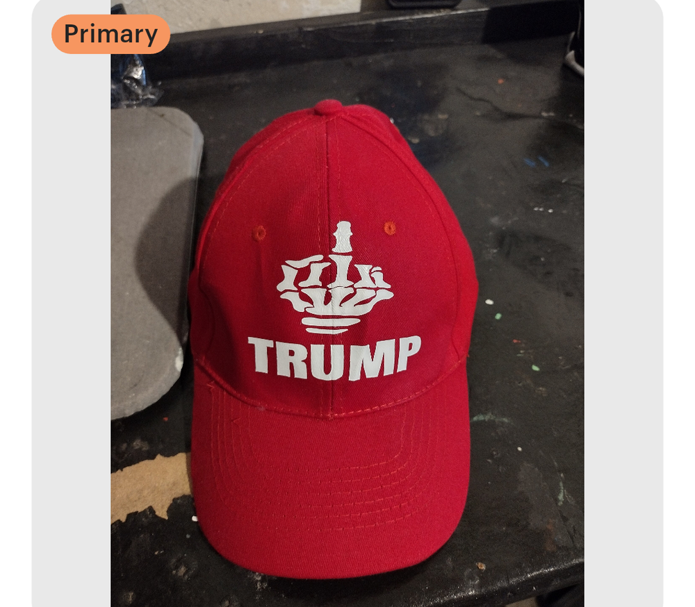 F Trump middle finger hat
