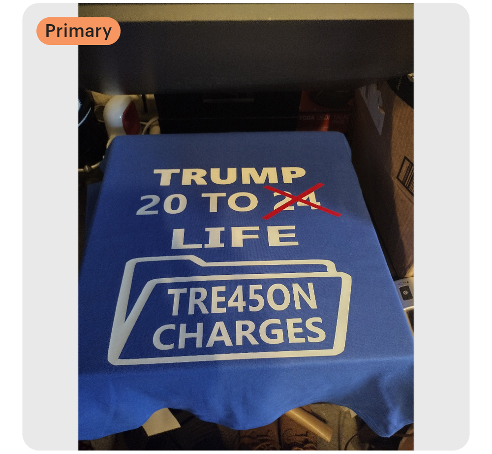 Trump 20 to life tre45on charges shirt 