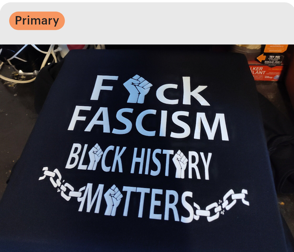 F fascism black history matters shirt 