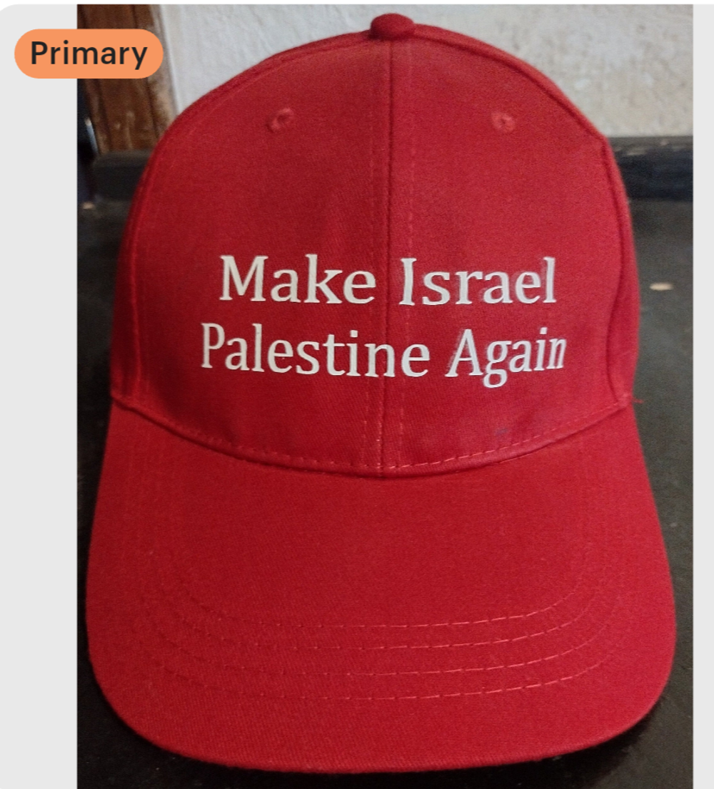 Red Make Israel Palestine Again hat