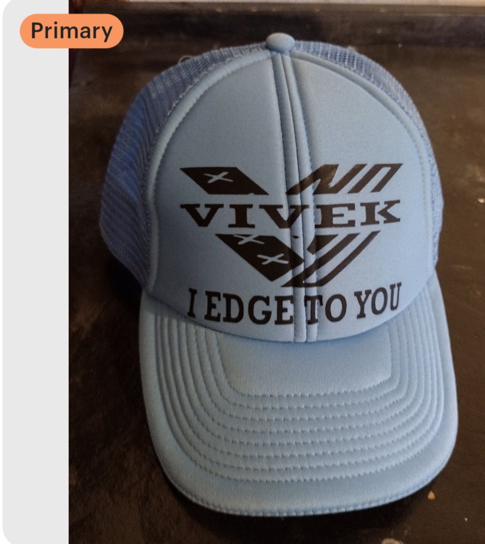 Vivek I Edge To You hat (light blue)